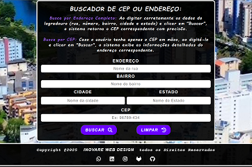 Buscador de CEP e/ou Endereço